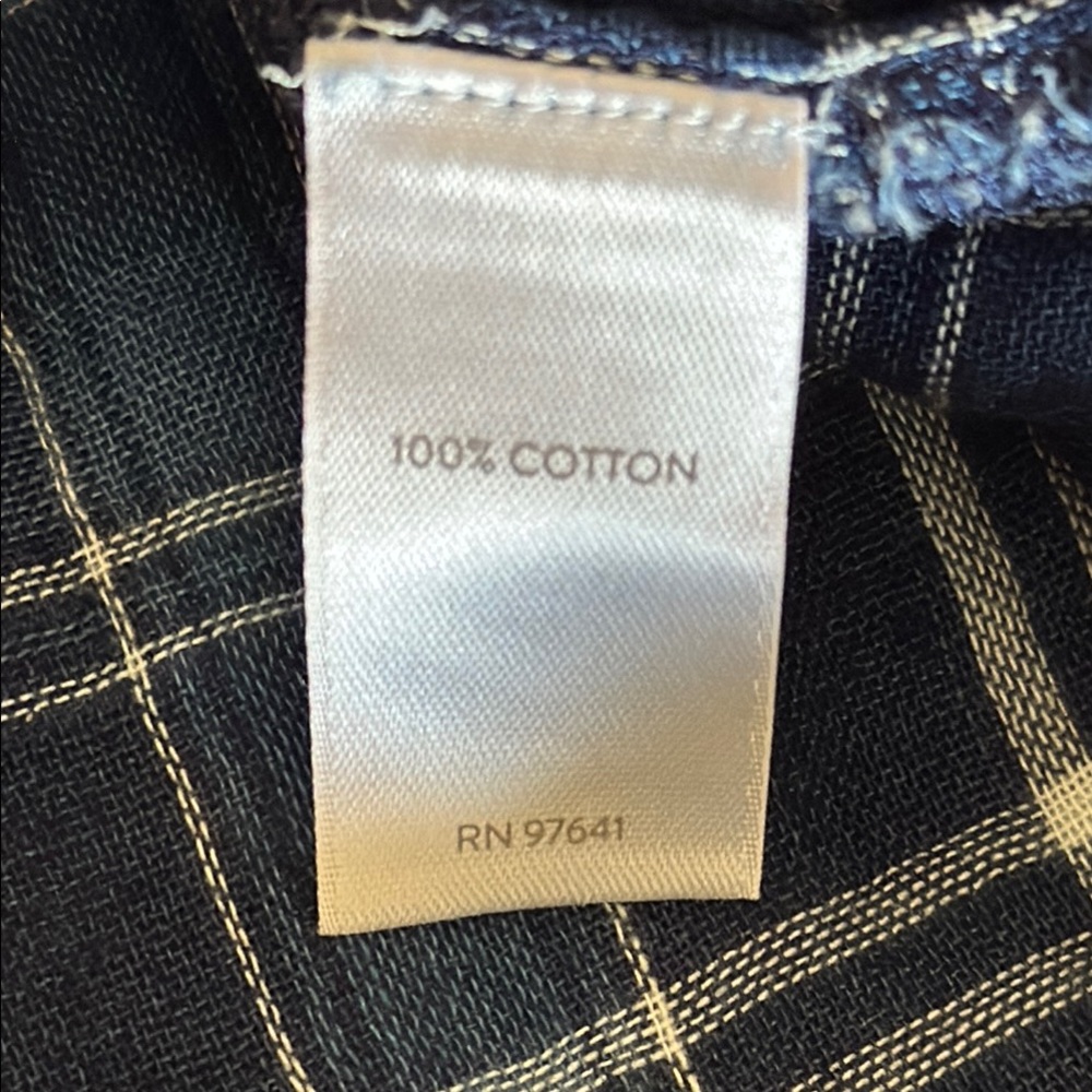 NWT 🌸 J Jill Blue and White Plaid Tunic Size Large - Picture 8 of 10